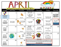 April Calendar